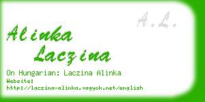 alinka laczina business card